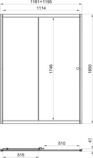 Душевая дверь Triton Слайд Щ0000038520 120 см